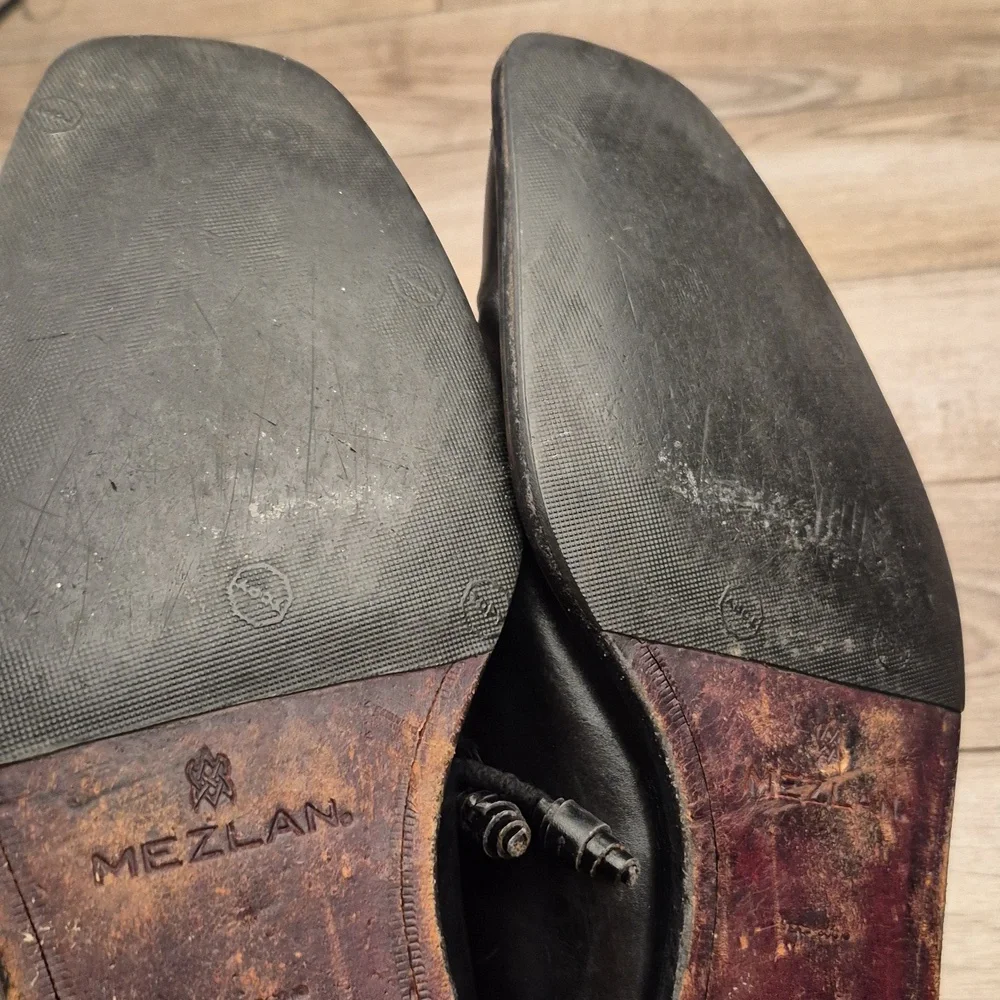 MEZLAN Spain Pravia Black Leather Sz 11 M Mens Lace Up Dress‎ Shoes